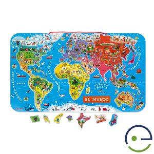 PUZLE MAGNÉTICO ATLAS MUNDIAL VERSIÓN EN ESPAÑOL