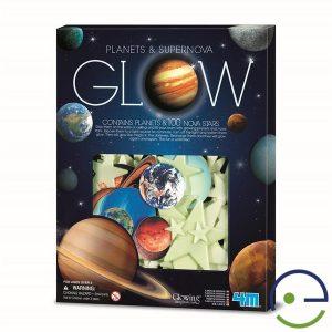 Planetas y Estrellas Brillantes en la Oscuridad