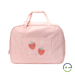 bolso de playa con rejilla strawberry
