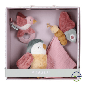 caja regalo flores y mariposas